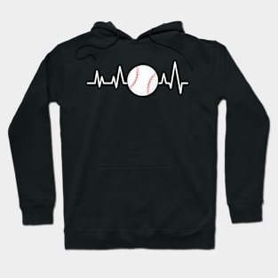 Heartbeat Pulse - Baseball Hoodie